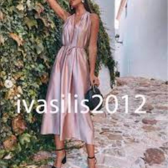 Zara NWT Dusty Pink Dress - Picture 3 of 7